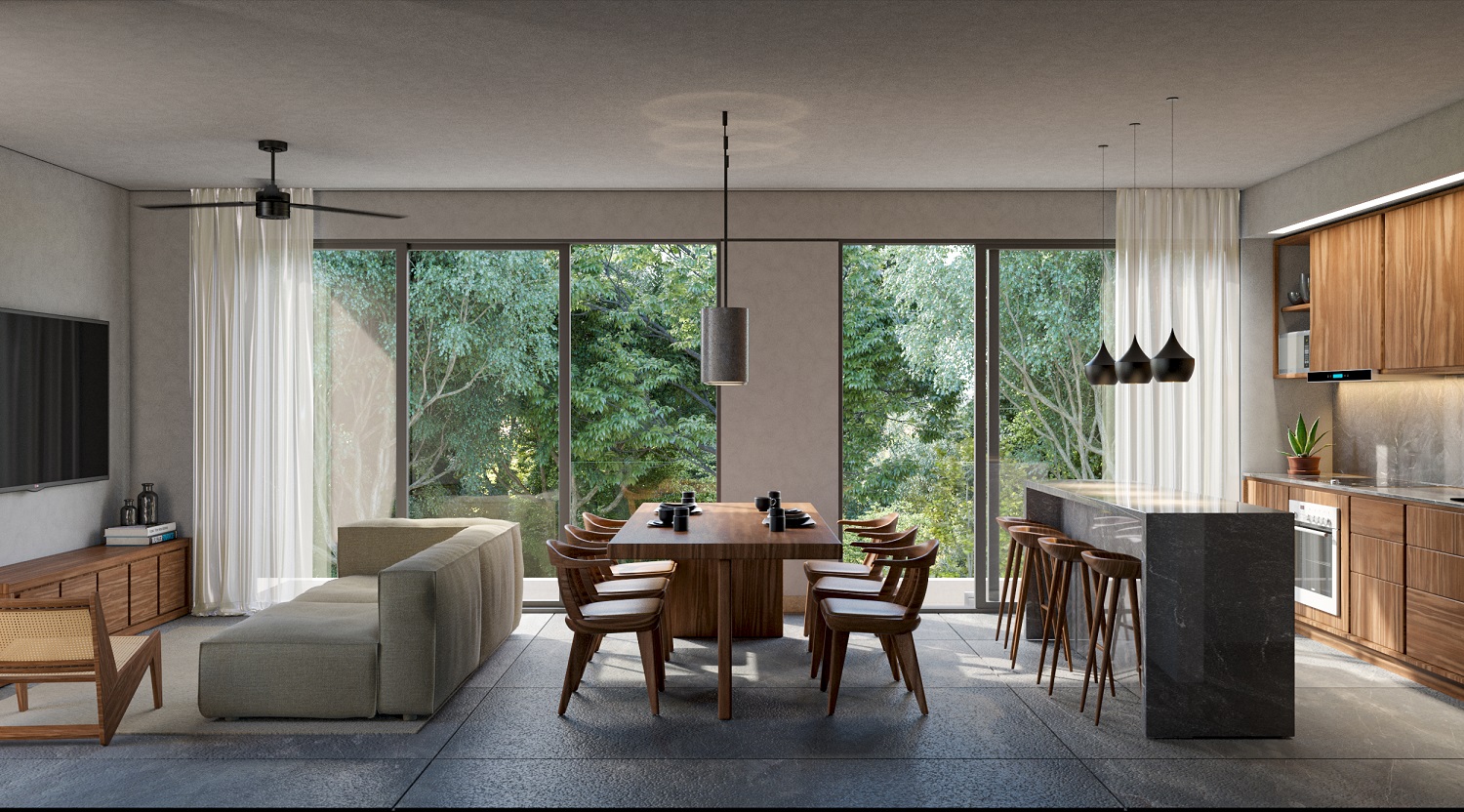 3 level condo inside Kaybe, Tulum.