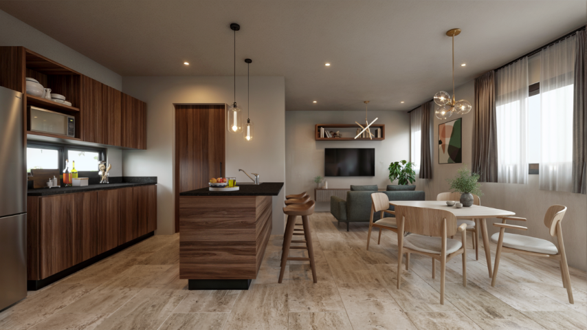 49784 One-bedroom condo with a study in North  - Condo