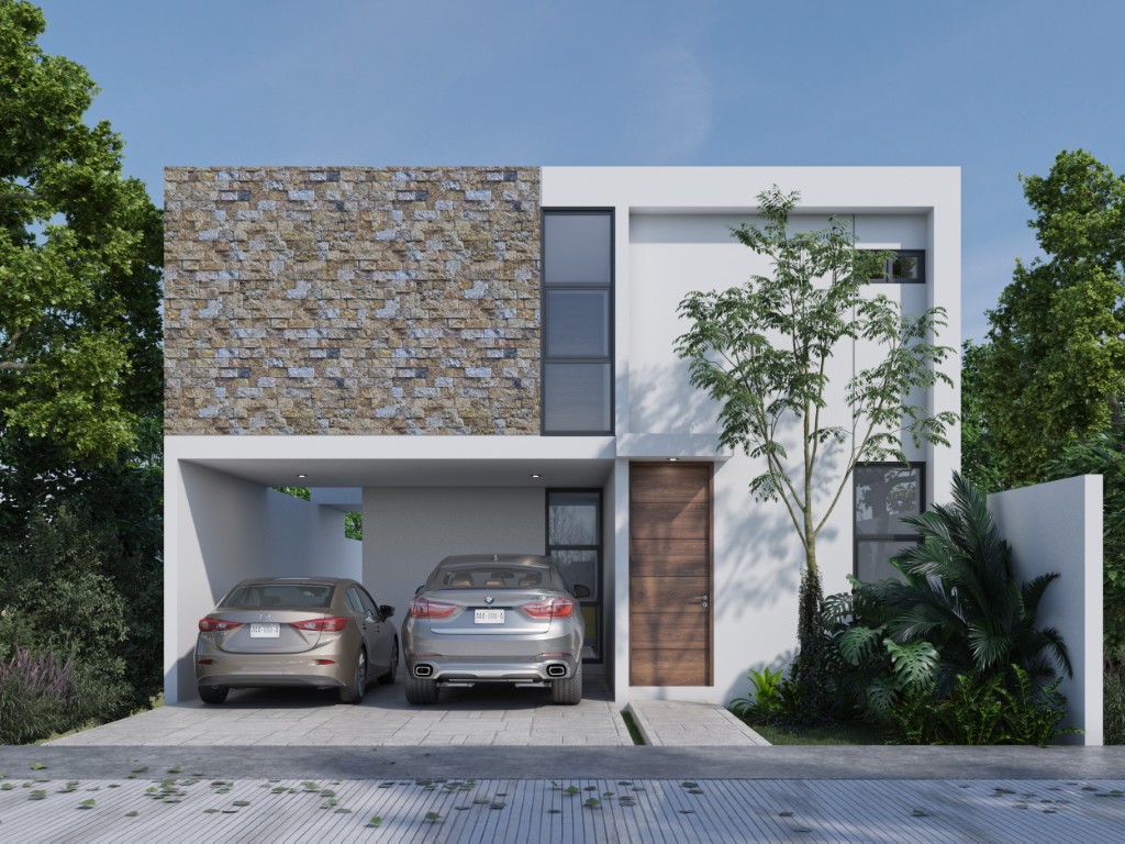 49875 Modern three-bedroom residence with a  - Home