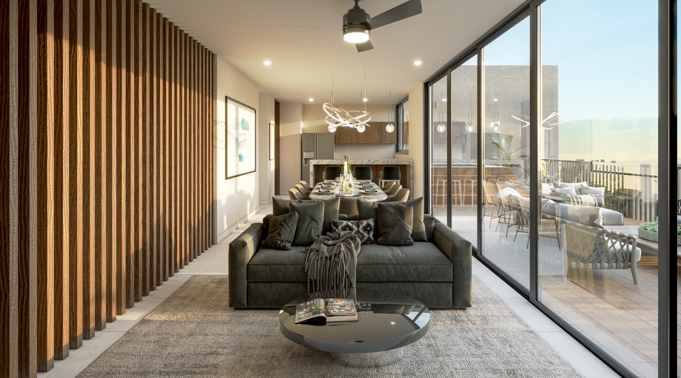 One-bedroom condo with a flex space in Montes de Amé