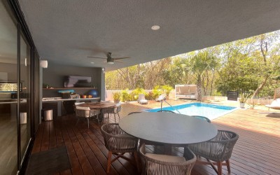 Fully Furnished 3-Bedroom Home with Pool in Bosques de Bambú
