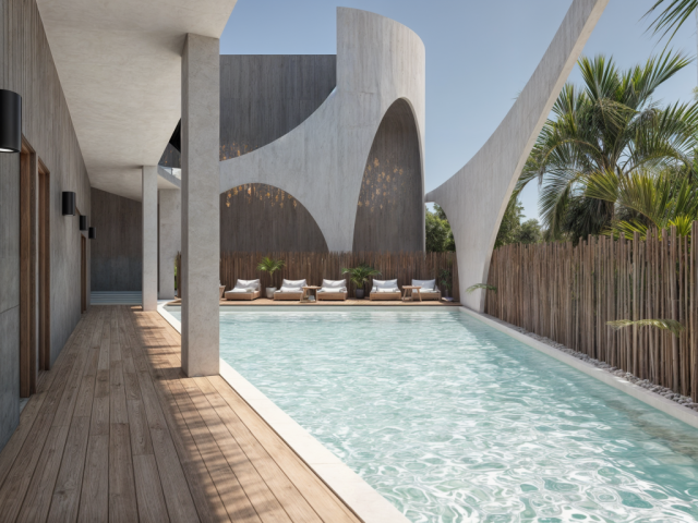 Modern studio for sale in Mahahual