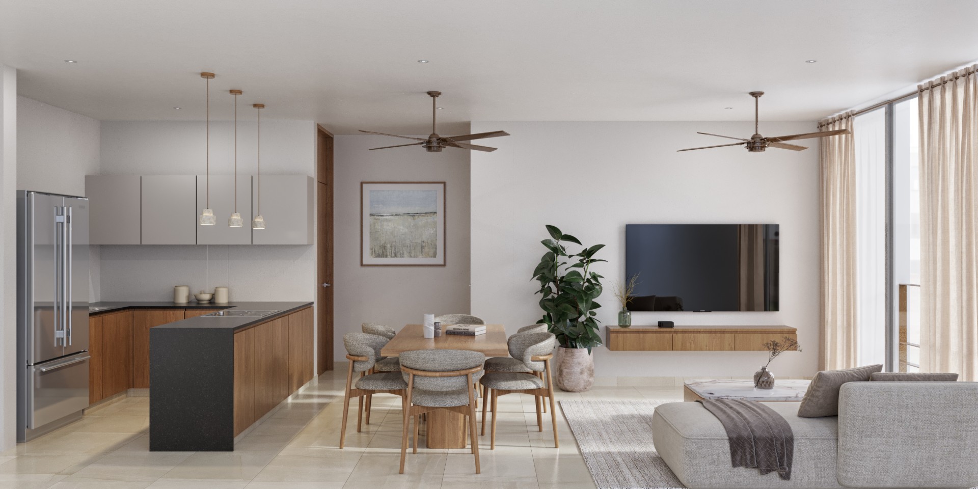 Condo north Mérida in exclusive development with amenities