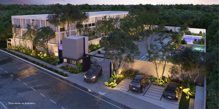 Modern condo in Temozón Norte with one bedroom