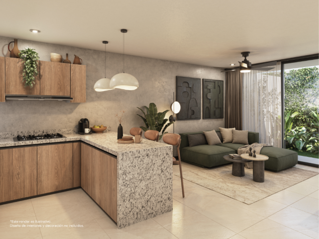 51333 2-Bedroom Condo in Temozón Norte,  - Condo