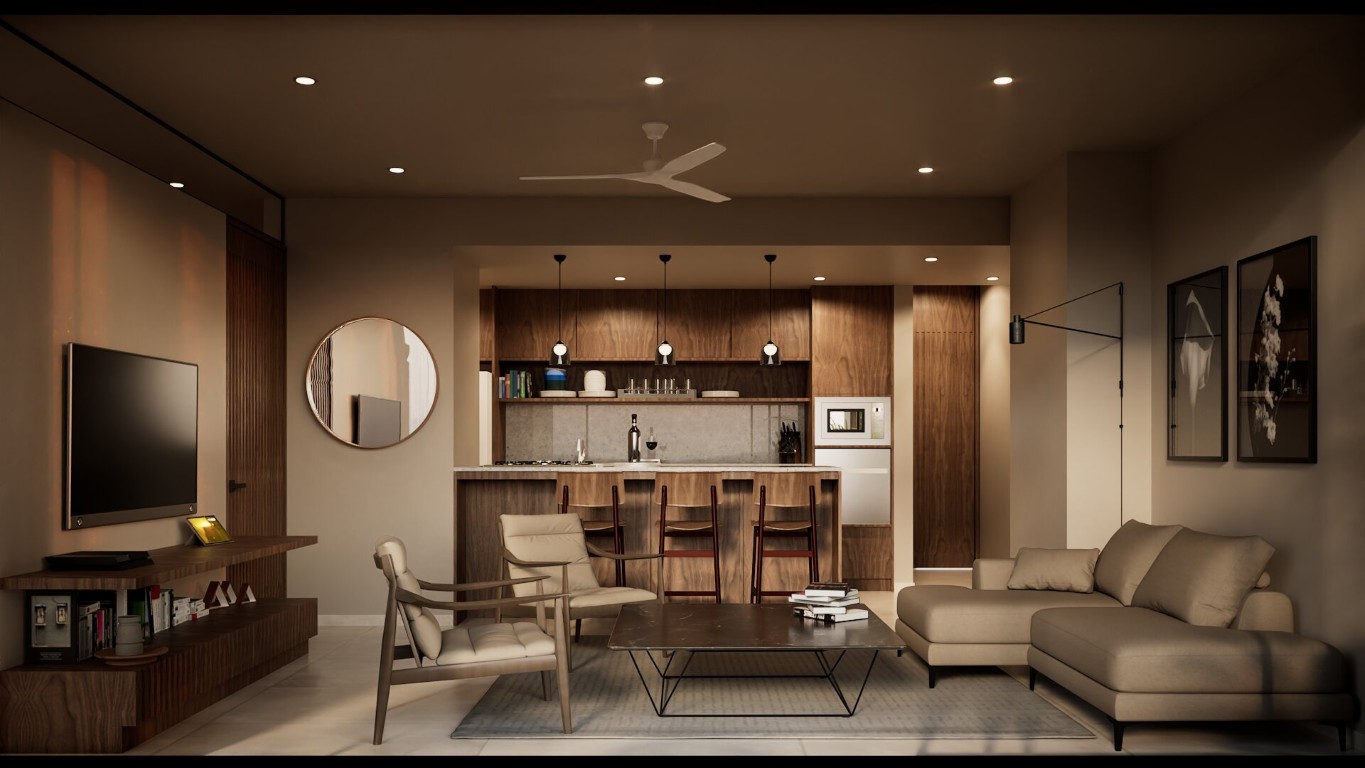 51410 Modern Condo in Cancún with One Bedroom and Flex  - Condo