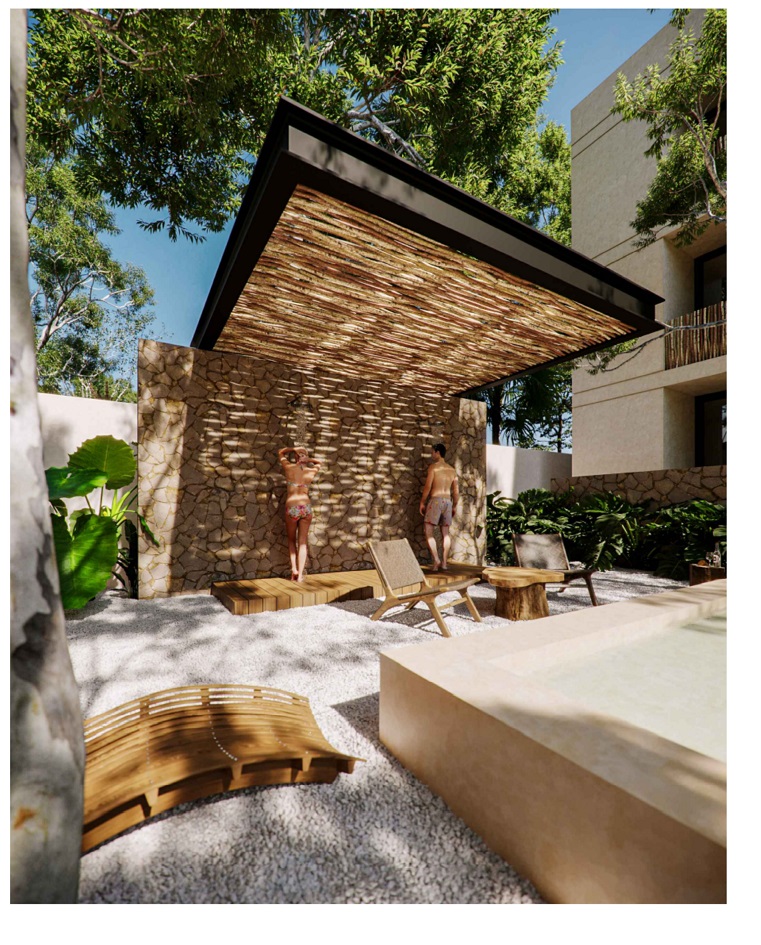 Ample 2 bedroom condo in Aldea Zama.