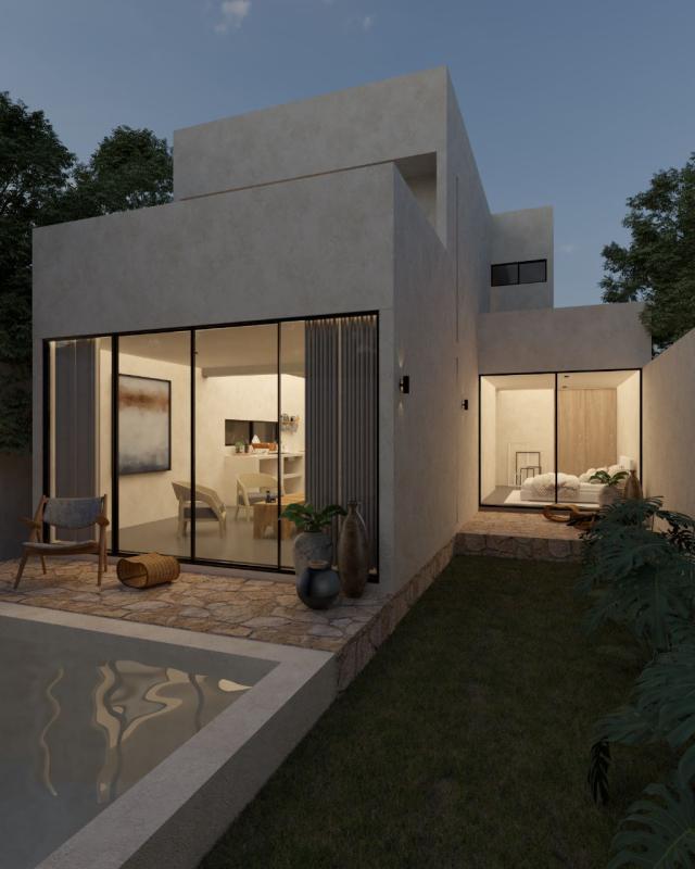 Spacious two-bedroom house in Hunucmá, Yucatán