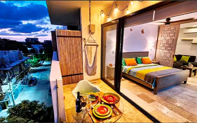 Condo with Sunset & Ocean Views Fully Equipped in Playa del Carmen For Sale