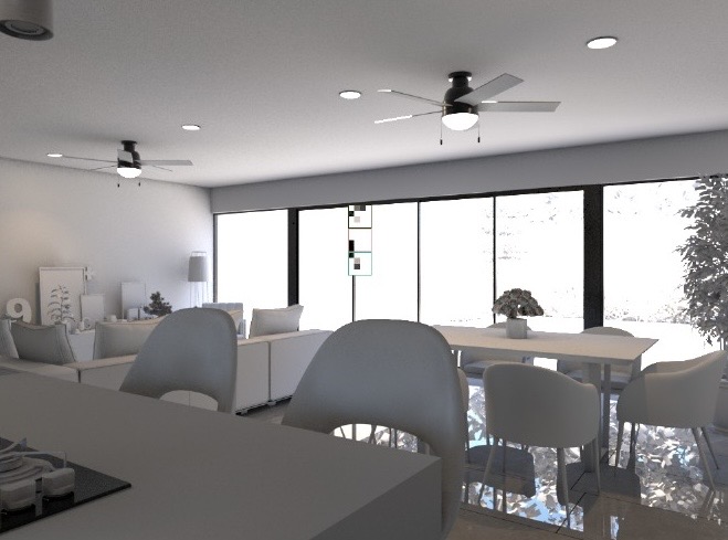 3-bedroom house with pool in private development