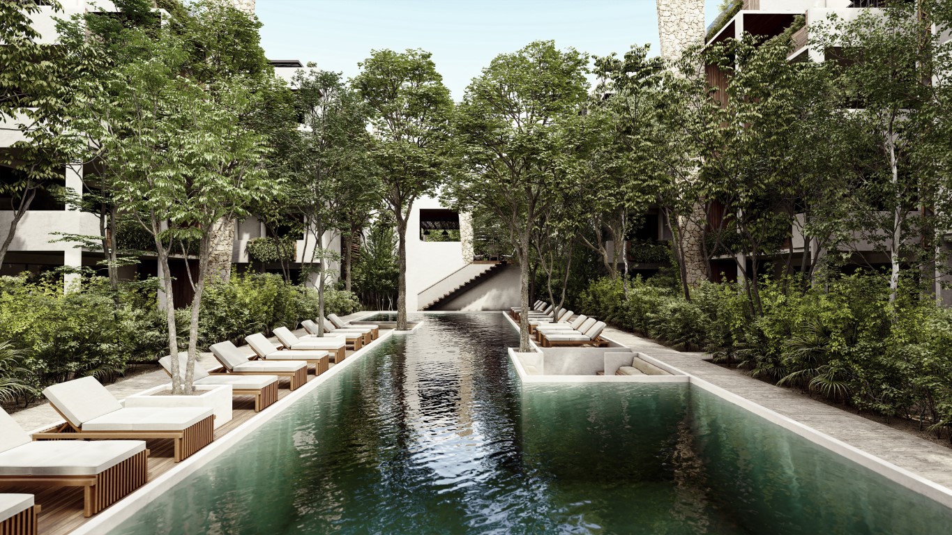 3 bedroom villa inside Tulum Country Club.