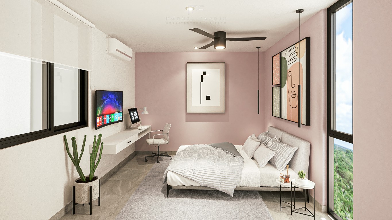 1-Bedroom Condo with Study in Northern Mérida