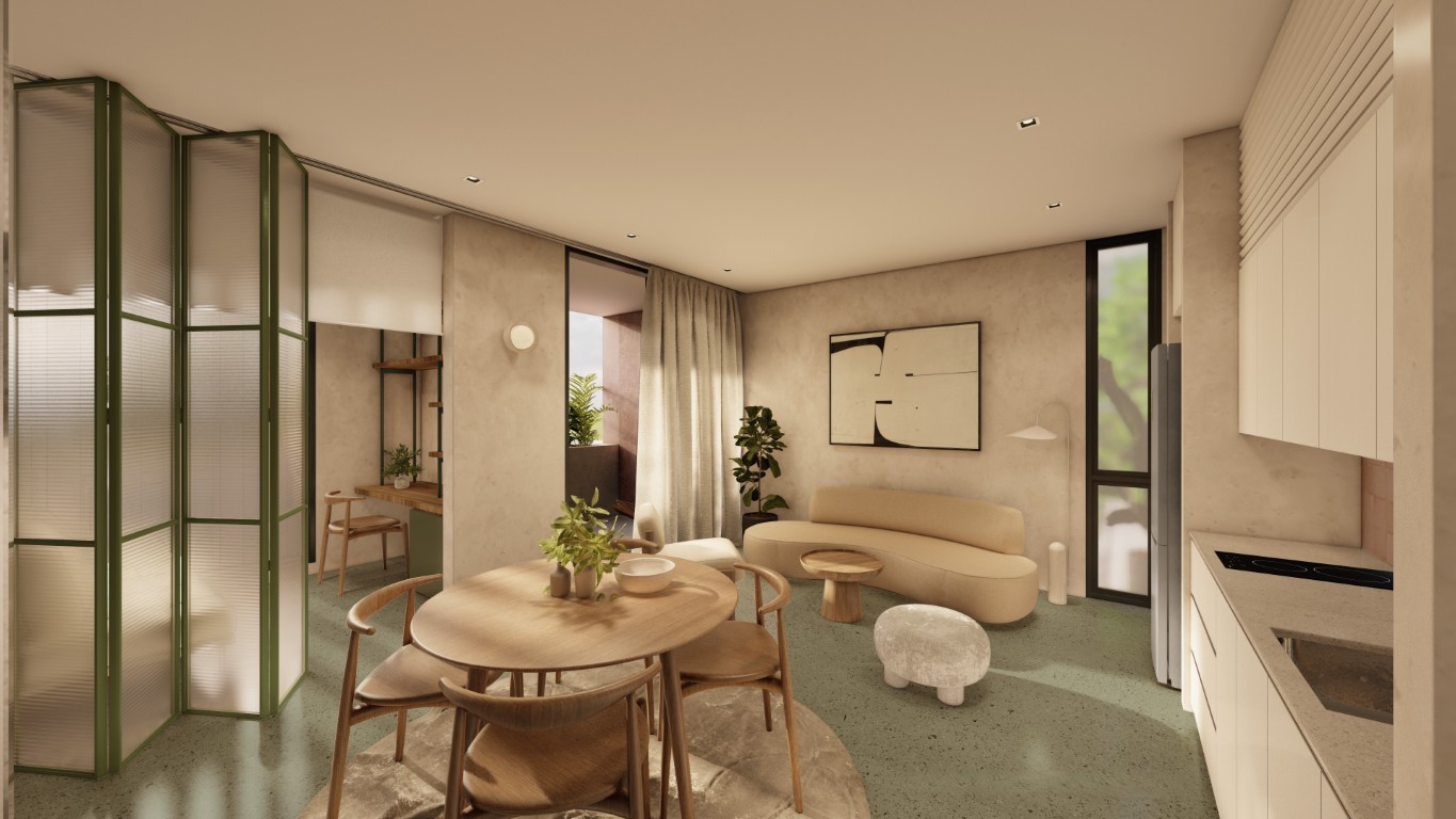 52785 1-bedroom condo with study and balcony in northern  - Condo