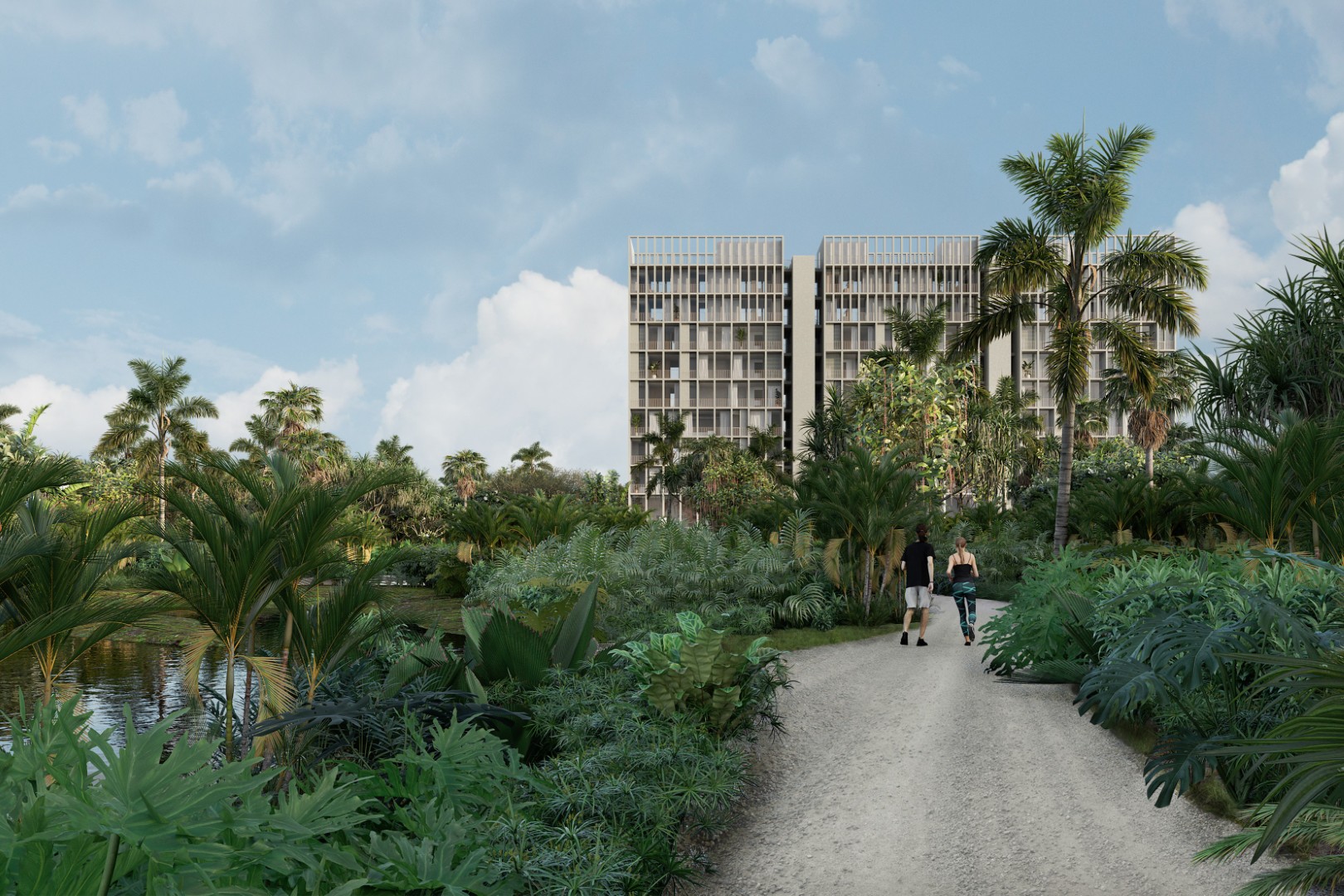 Studio with amenities in a residential development in Cancún