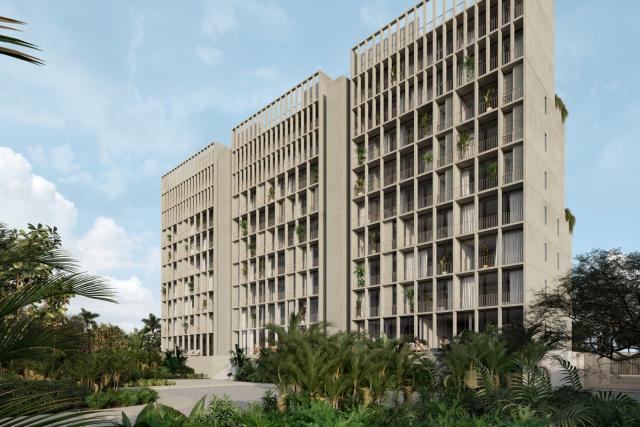 Studio with amenities in a residential development in Cancún