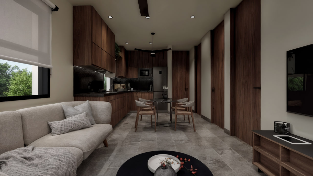 One-Bedroom Condo in Temozón Norte, Mérida