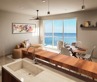 Condos with golf course view