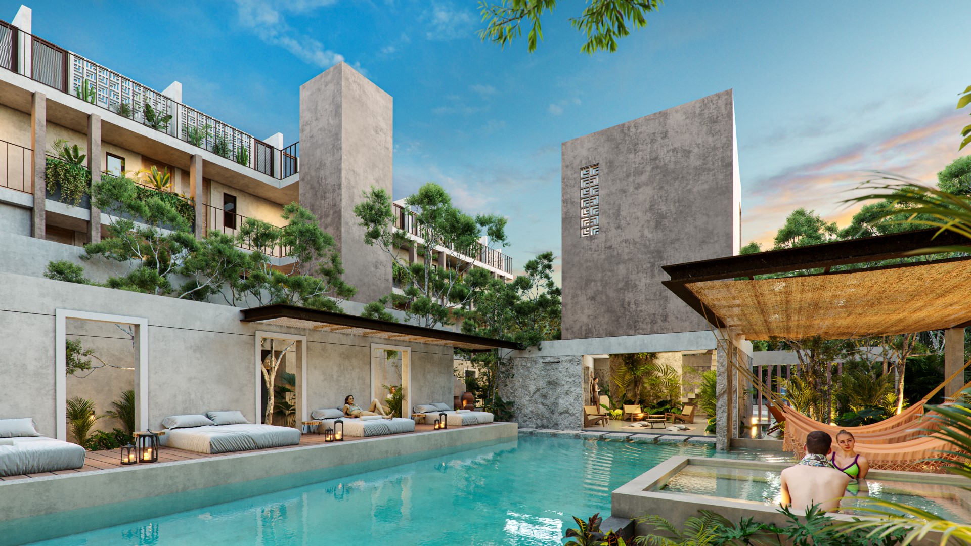 2 bedroom condo inside Kaybe Tulum