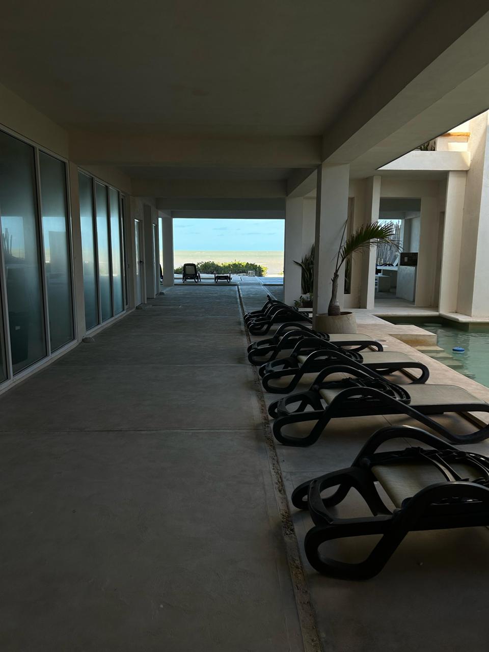Three bedroom oceanfront condo in Telchac Puerto