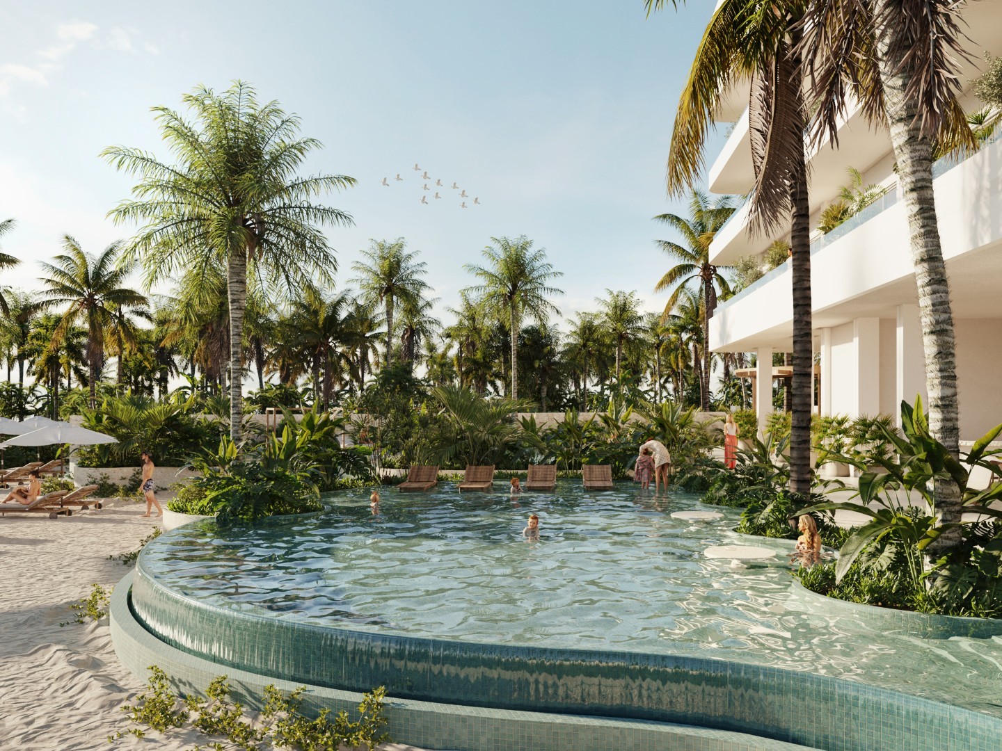 3-Bedroom Beachfront Condo in San Benito, Yucatán