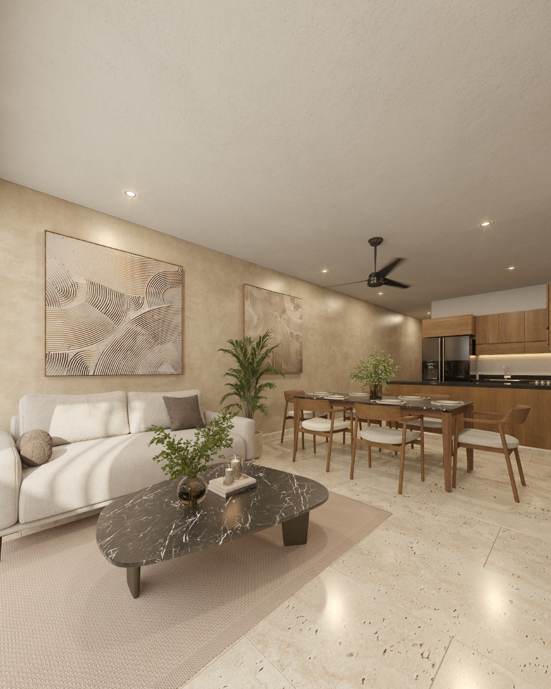One-bedroom condo in Montes de Amé with amenities