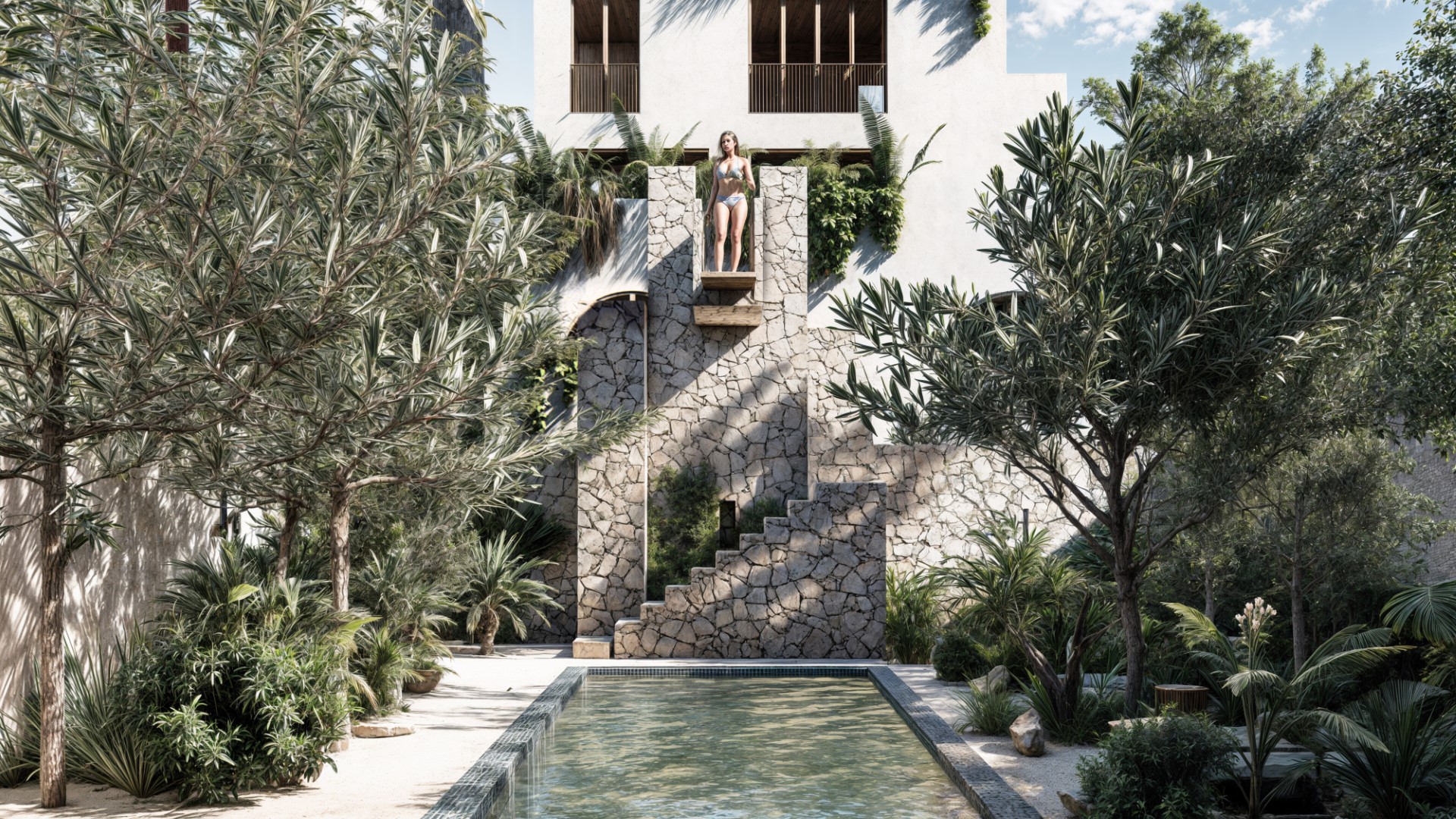 1 bedroom condo with private pool