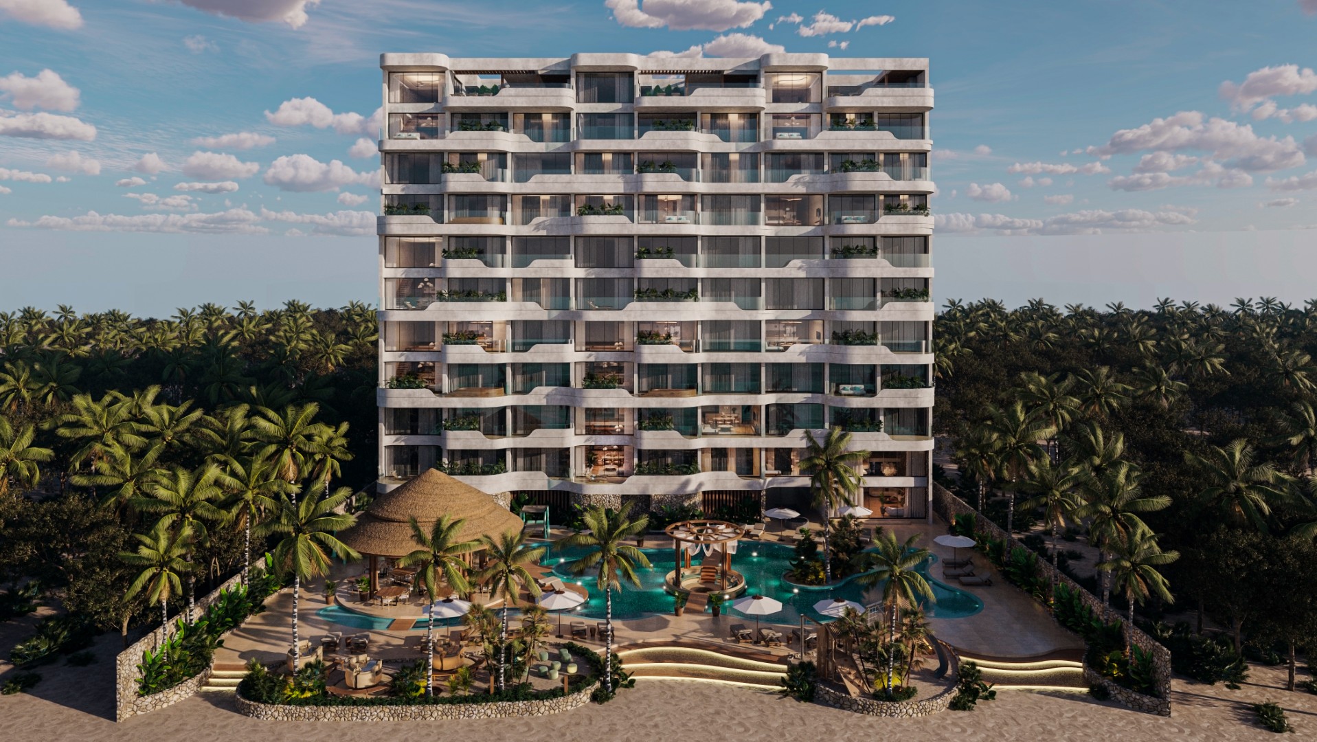 2-Bedroom Oceanview Condo in Santa Clara, Yucatán