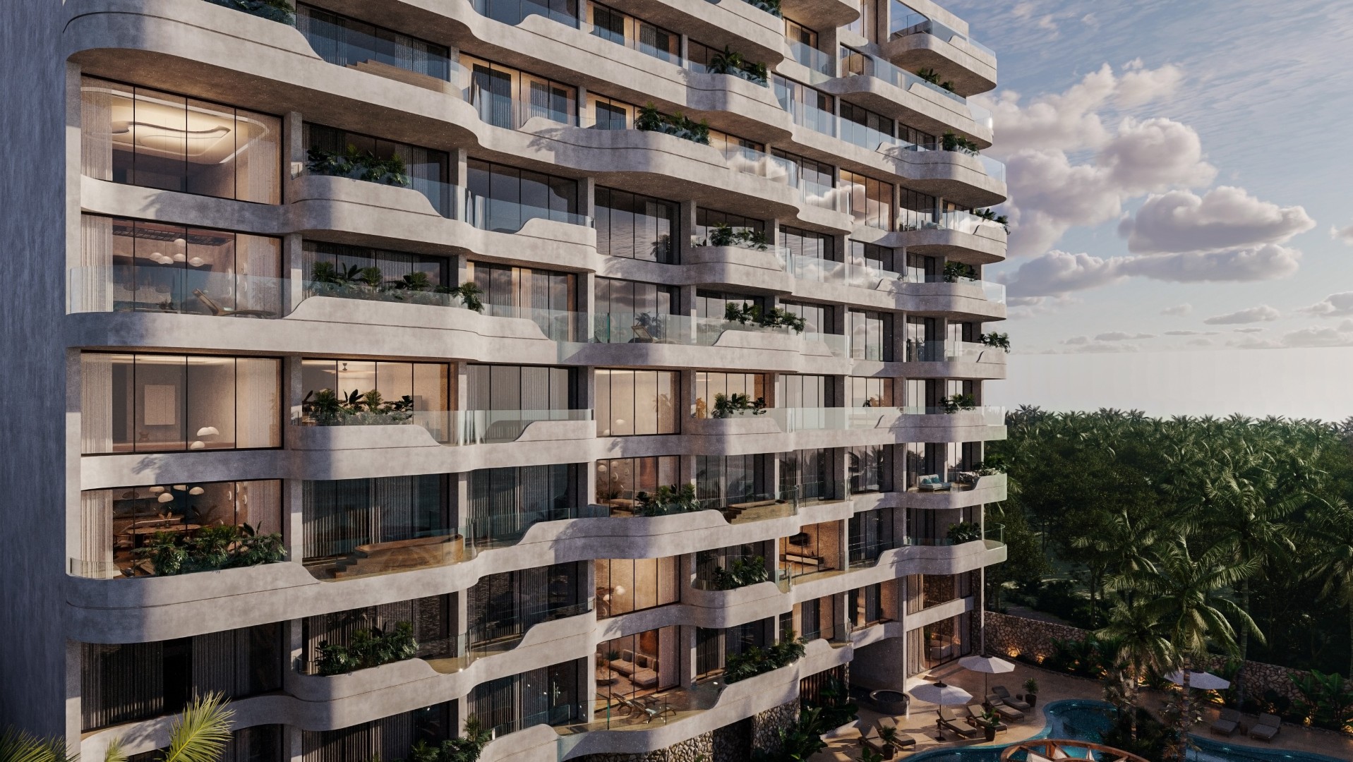 4-bedroom penthouse with private rooftop and ocean views