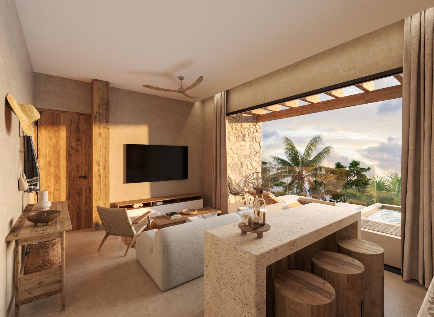 Exclusive 1 bedroom condo in Tulum