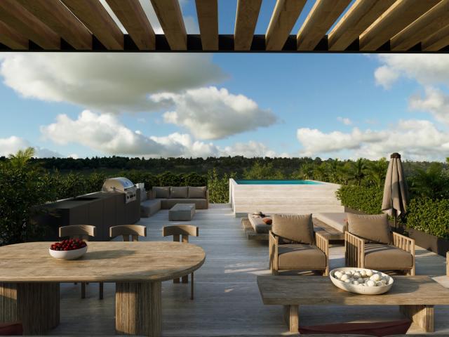 2 bedroom penthouse in Tulum Country Club