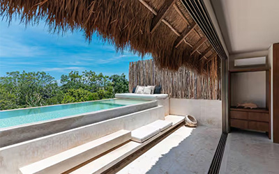 3 level condominium for sale Tulum with rooftop and private pool