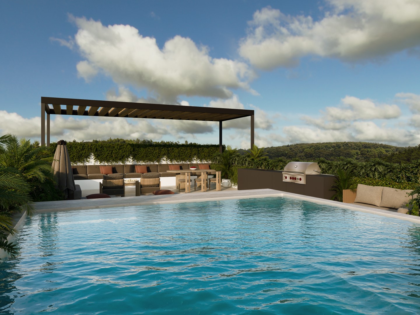 3 bedroom penthouse inside Tulum Country Club