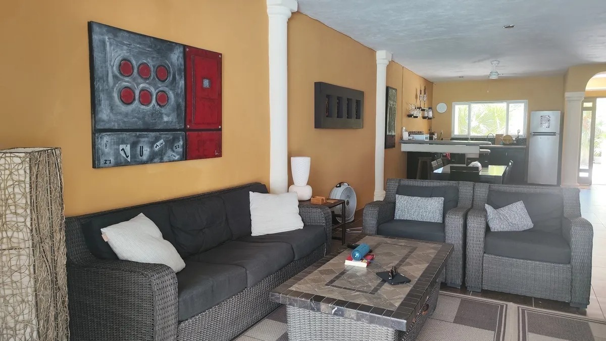 Two bedroom beachfront home in San Benito