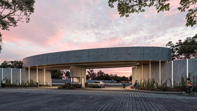 Residential lot in a private community with a clubhouse