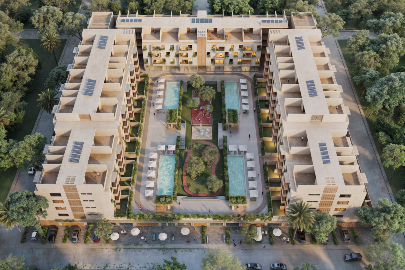 Two Bedroom Condo from Avenida Huayacan in Cancun