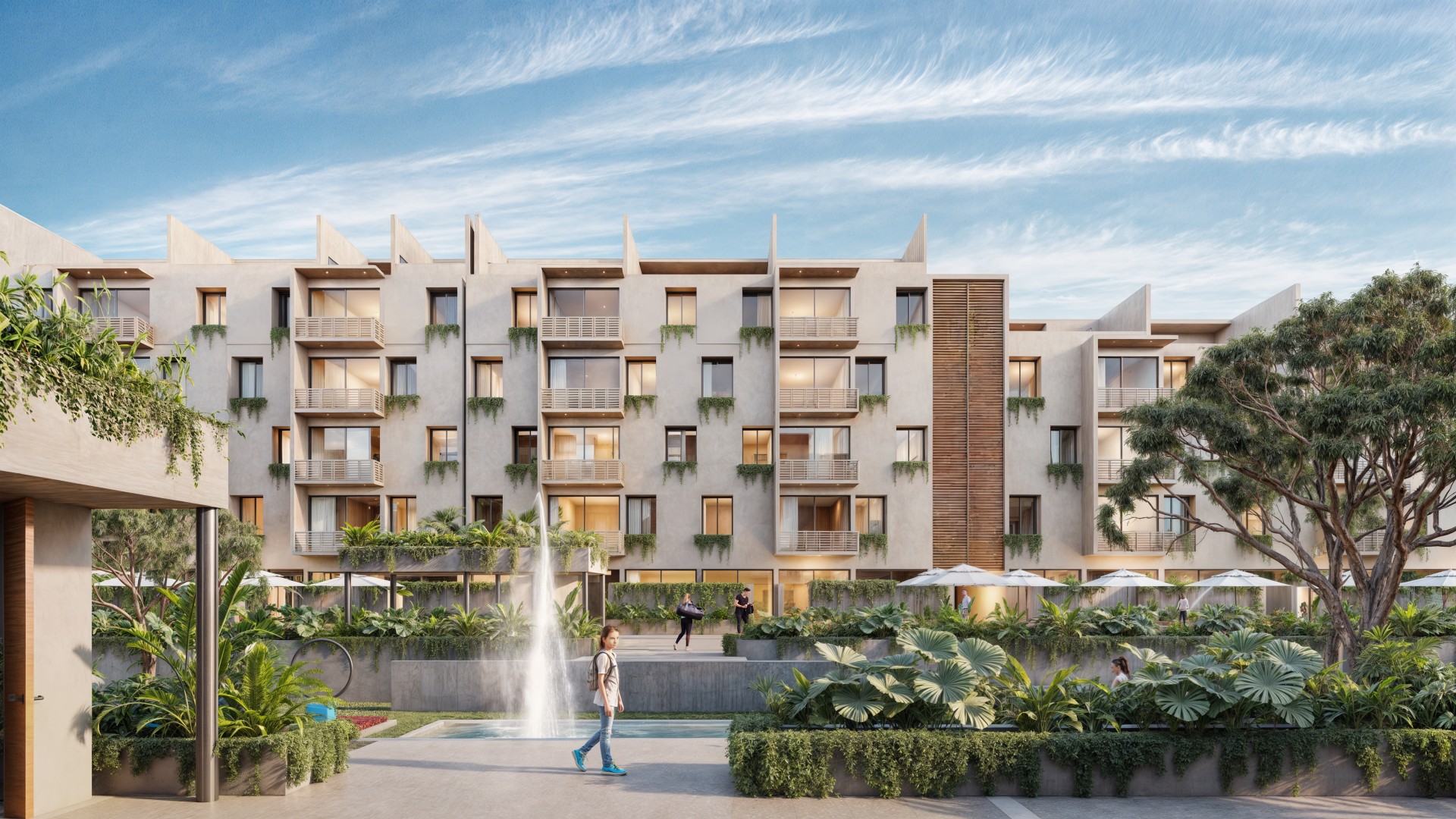 Two Bedroom Condo from Avenida Huayacan in Cancun