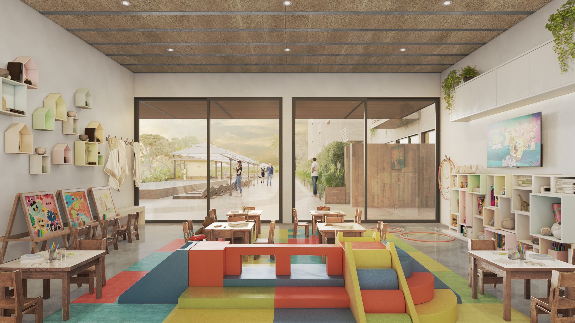 Two Bedroom Condo from Avenida Huayacan in Cancun