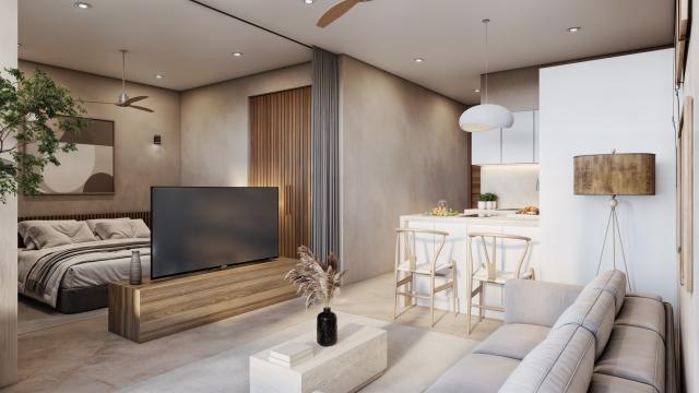 Two Bedroom Condo from Avenida Huayacan in Cancun