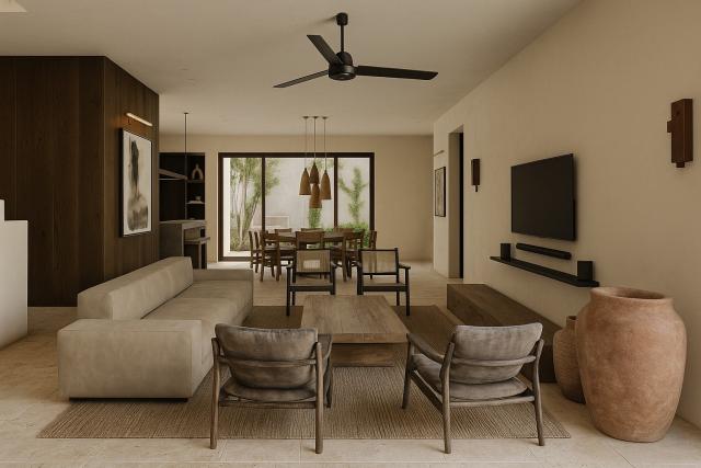 Villa with pool and 3 bedrooms in Cozumel