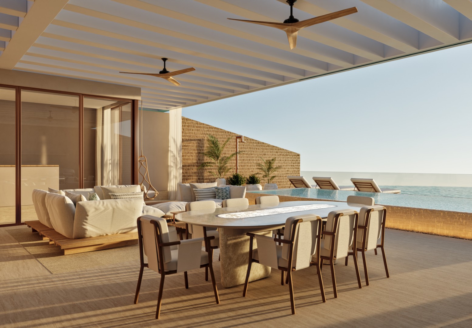 Exclusive oceanfront condo with 3 bedrooms in Cancun