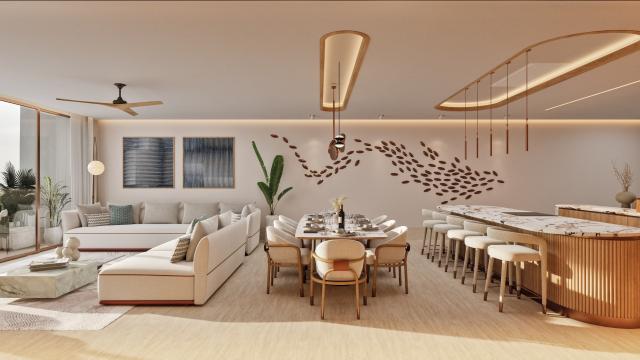 4-bedroom oceanfront condo with double balconies in Cancun