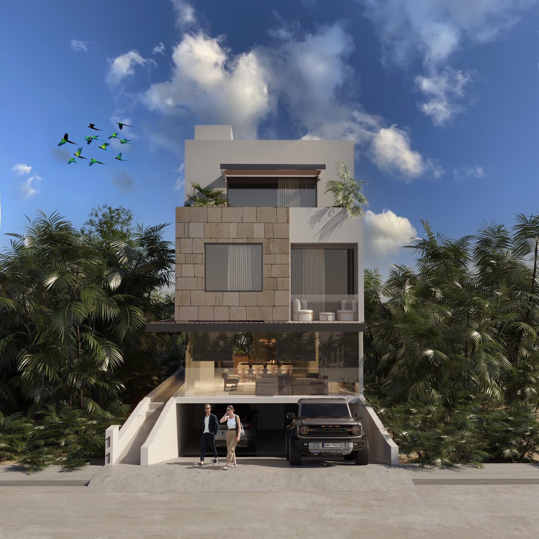 4 Bedroom House with Private Terrace in Cancun