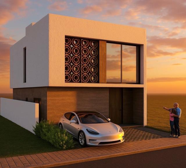 3 Bedroom House with Parking for 4 Cars in Cancun