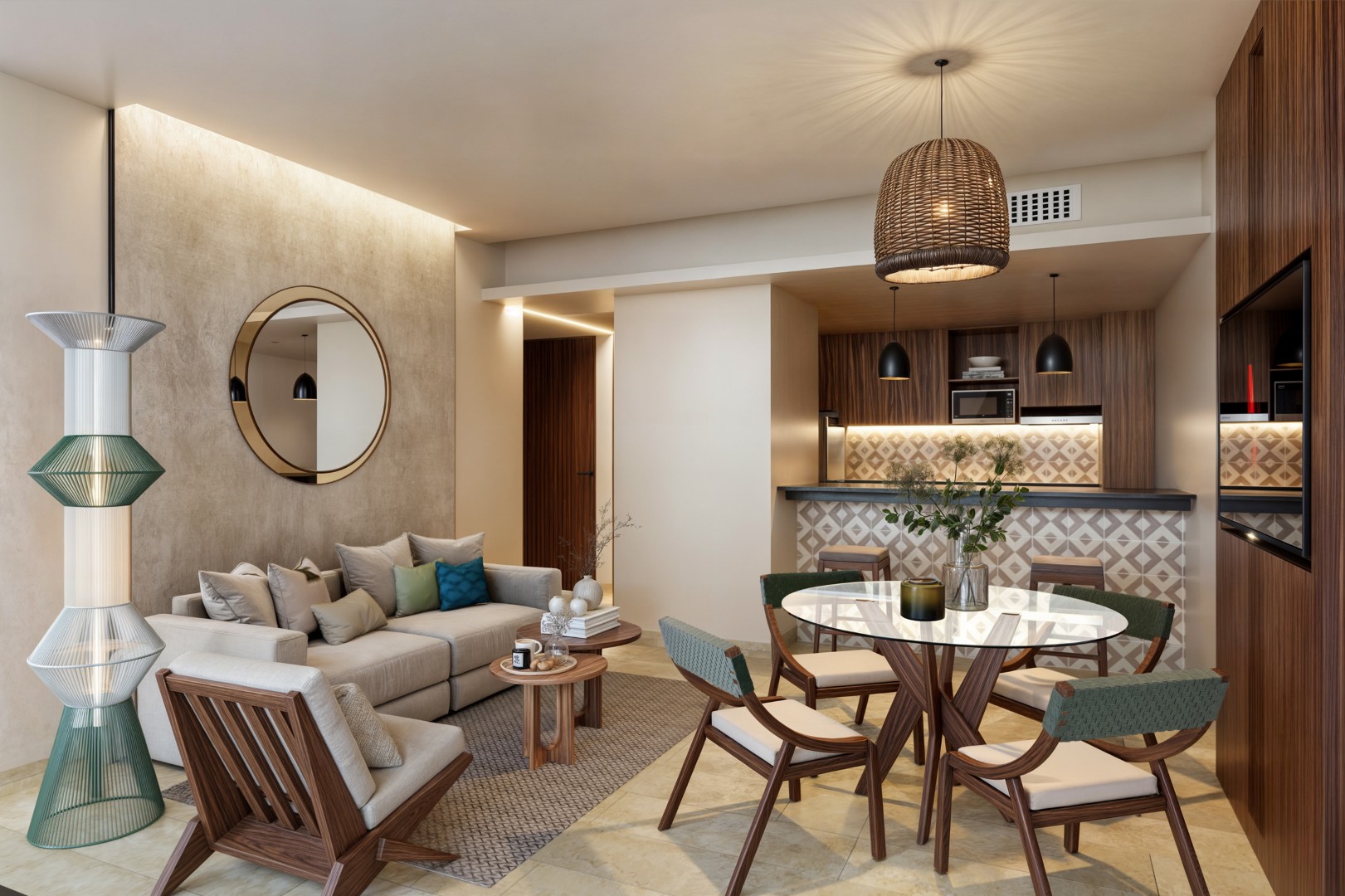 Luxury 1 bedroom condo just steps from Paseo de Montejo