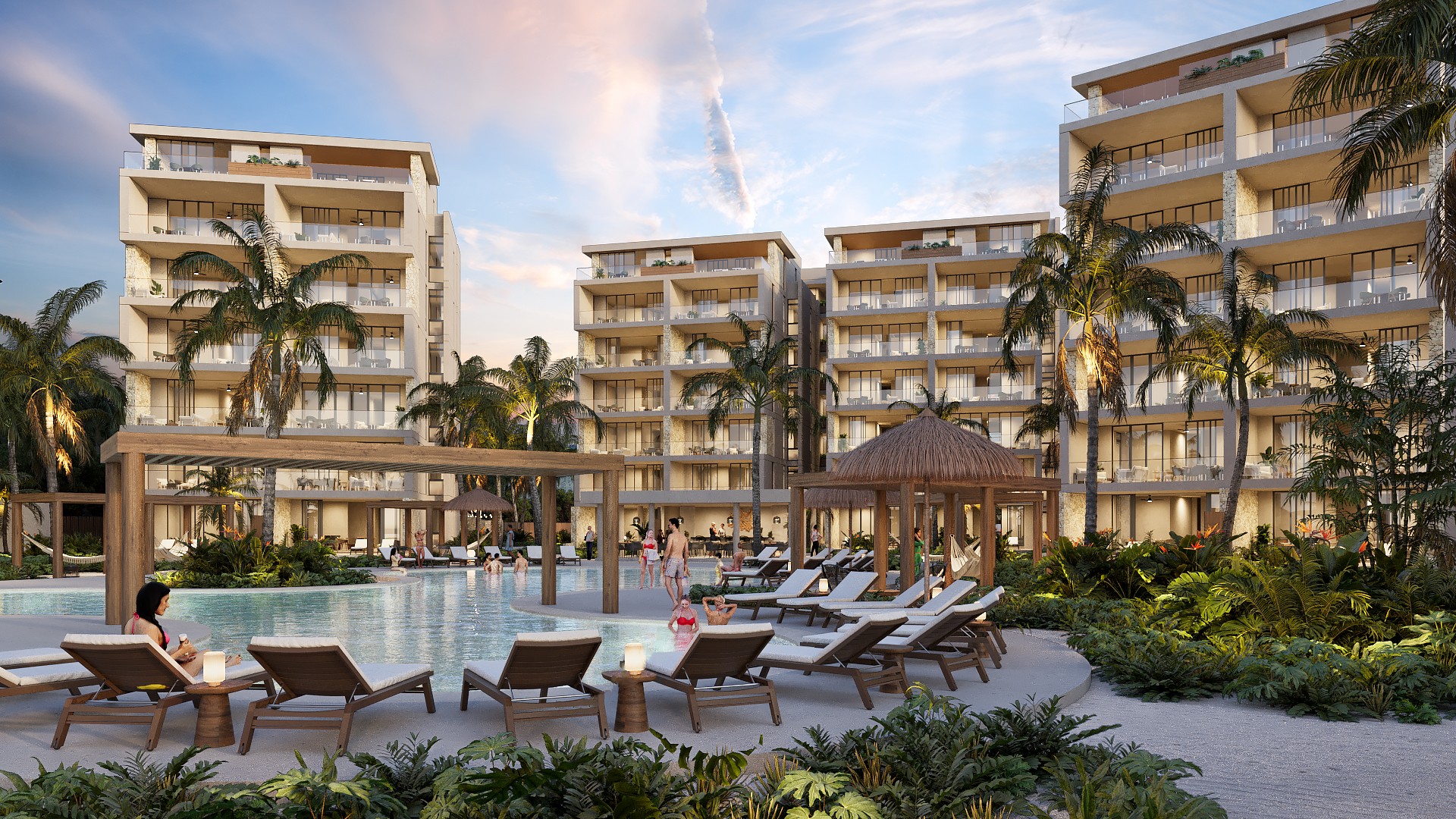 57886 2 bedroom condo plus flex space in Chuburná Puerto,  - Condo