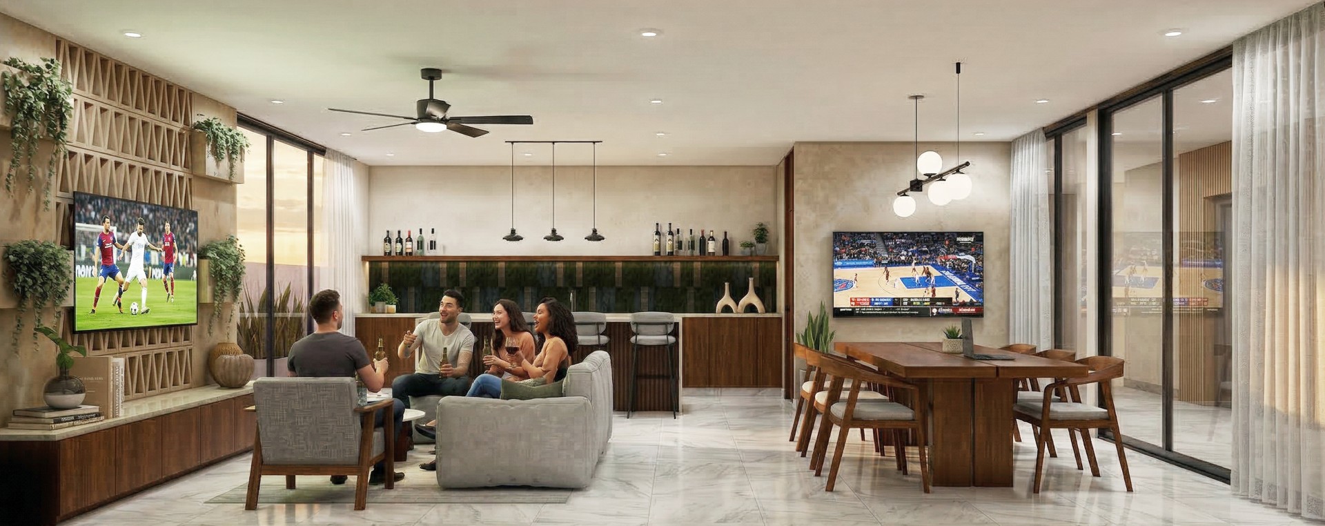 1 bedroom condo with amenities in Temozon Norte