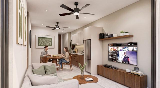 1 bedroom condo with amenities in Temozon Norte