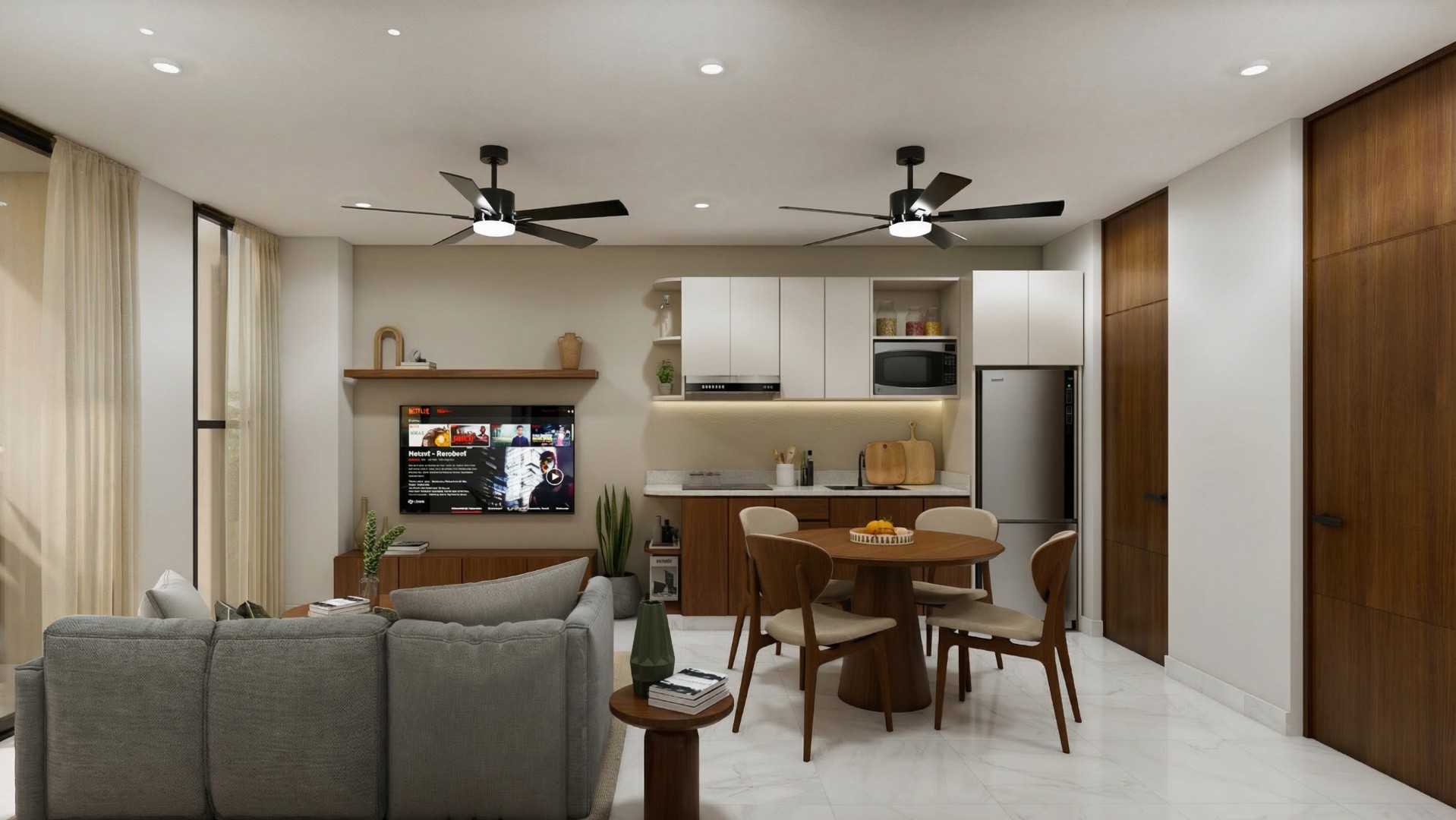 2 bedroom condo with amenities in Temozón Norte