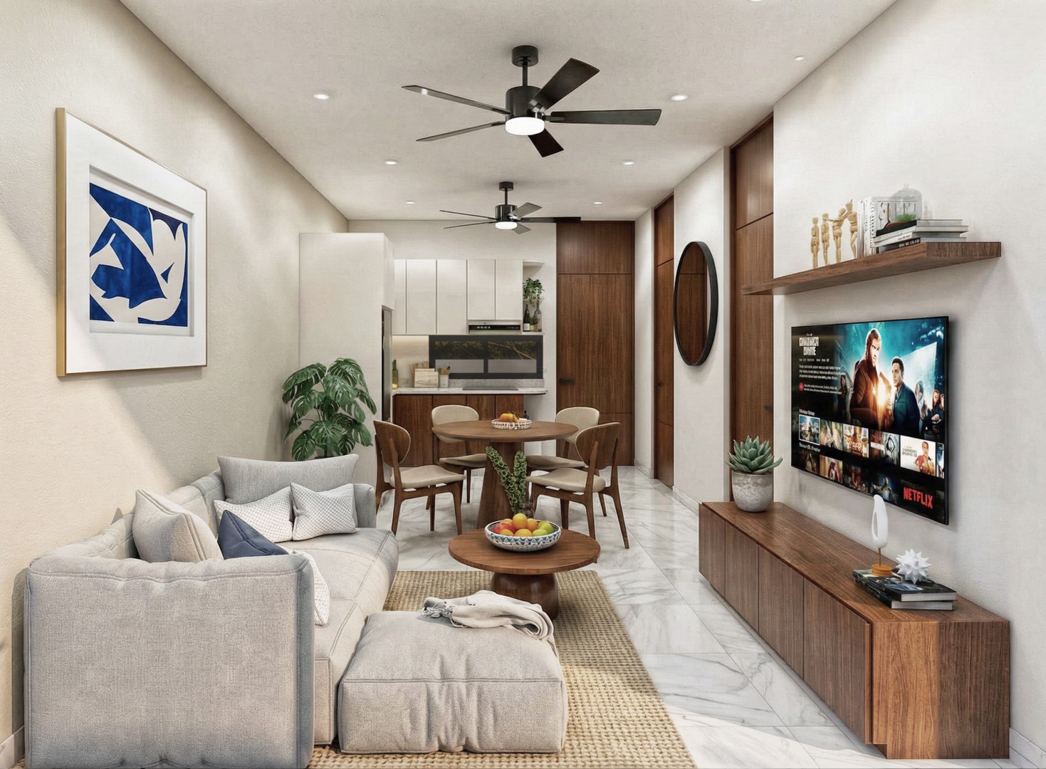 One bedroom condo in the northern area of Mérida