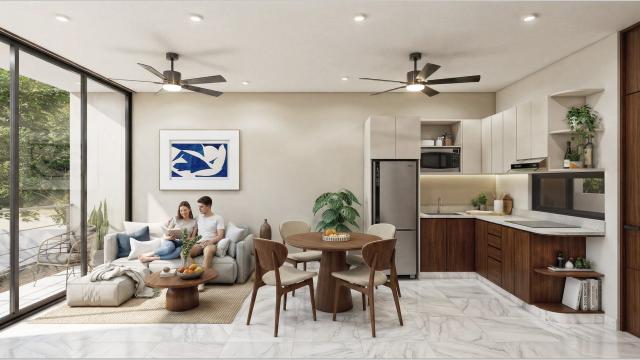 One bedroom condo in the northern area of Mérida